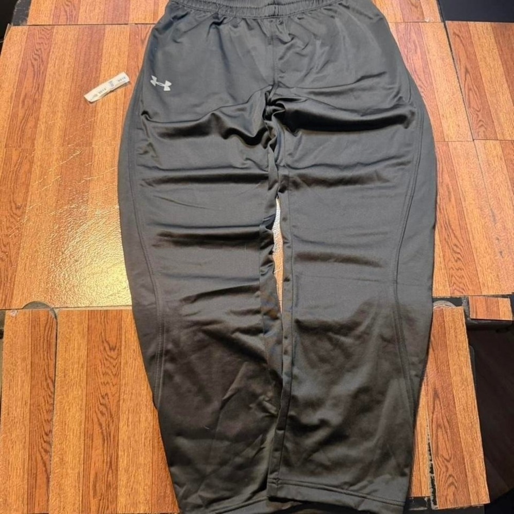Under Armour Black Retro Tech Baggy Hem Track Sweatpants Large